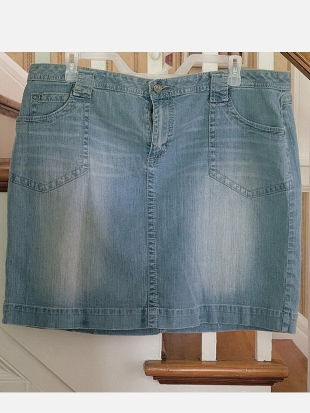 FASHION BUG Denim Blue Jean Skirt Size 20